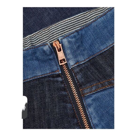 SEE BY Chloe Patchwork Denim Miniskirt Size 2 (34) NWT - Picture 7 of 12